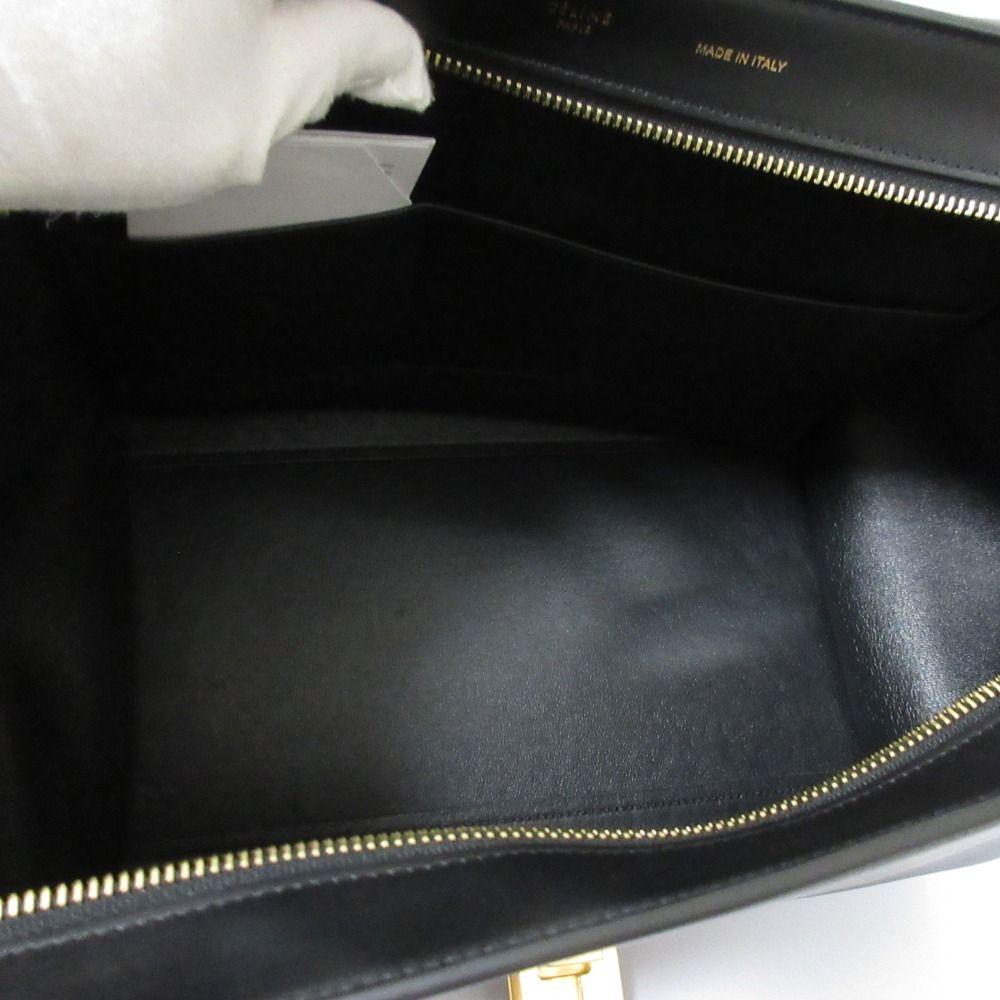 Celine Trapeze Handbag Black Brown Blue — view 8