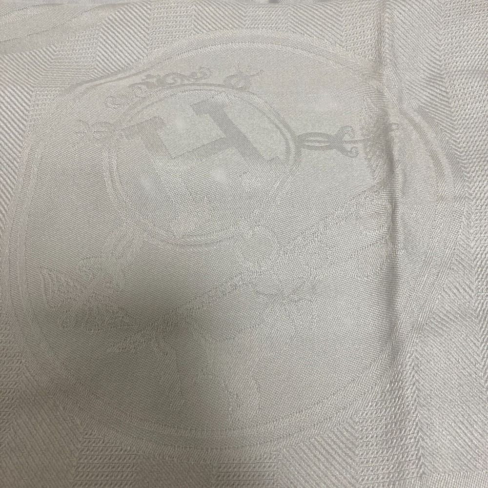 Hermes New Bliss Cashmere Silk Shawl Greenage Gray — view 6