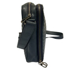 Bottega Veneta Intrecciato Leather Shoulder Bag Navy — view 3