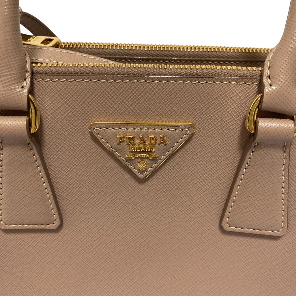 Prada Galleria Sapphia Leather Small 2-Way Shoulder Bag Light — view 8