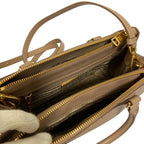 Prada Galleria Sapphia Leather Small 2-Way Shoulder Bag Light — view 9