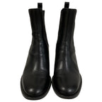 Fendi Calligraphy Leather Ankle Boots 37 Black — view 3