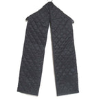 Chanel CC Logo Quilted Patted Muffler Black Scarf — view 2
