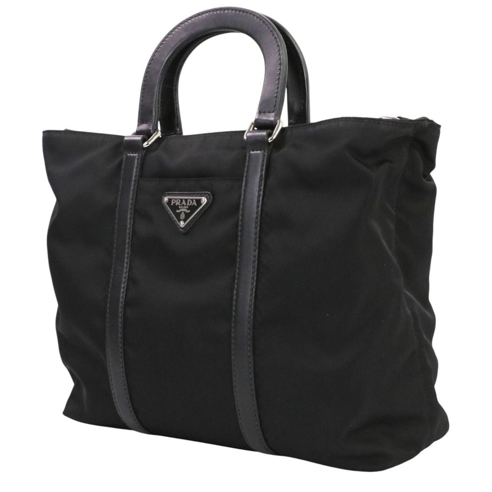 Prada Nylon 2-Way Shoulder Bag Black — view 4