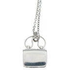 Hermes Amulet Constance Logo Bag Motif Necklace White Gold Diamond 18K — view 5