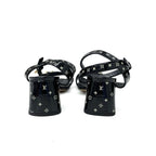 Louis Vuitton Shakeline Monogram Sandals Shoes Patent Black Gold LV Logo — view 5