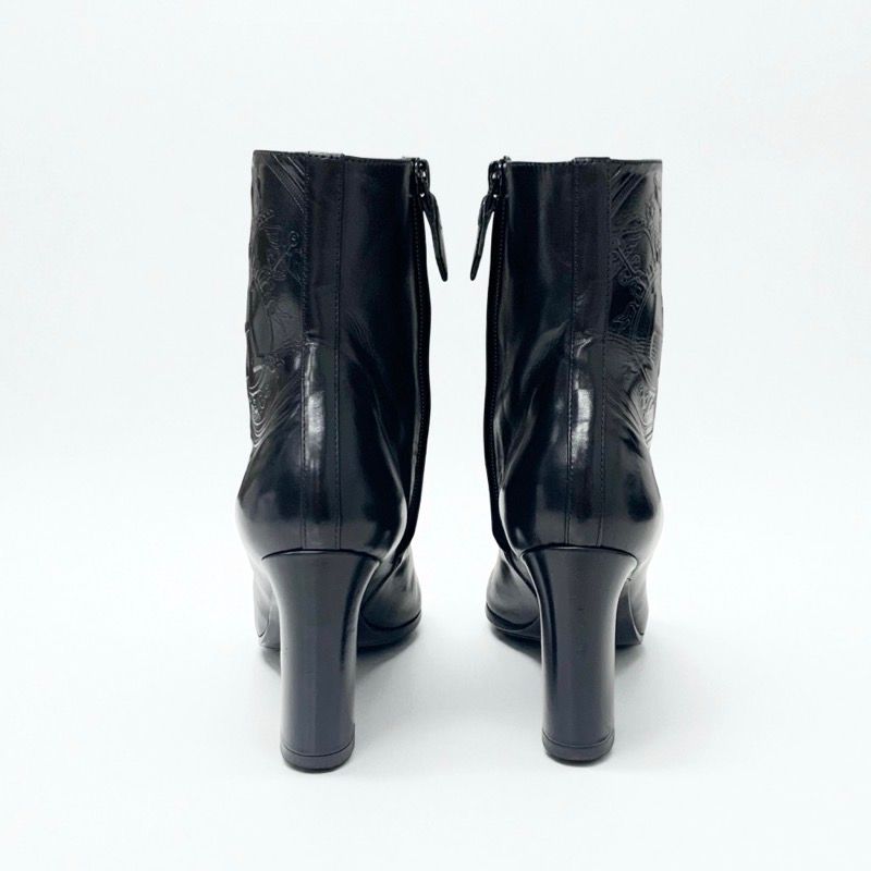 Hermes Short Boots Shoes Leather Black Exlibris — view 5