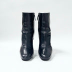 Hermes Short Boots Shoes Leather Black Exlibris — view 3