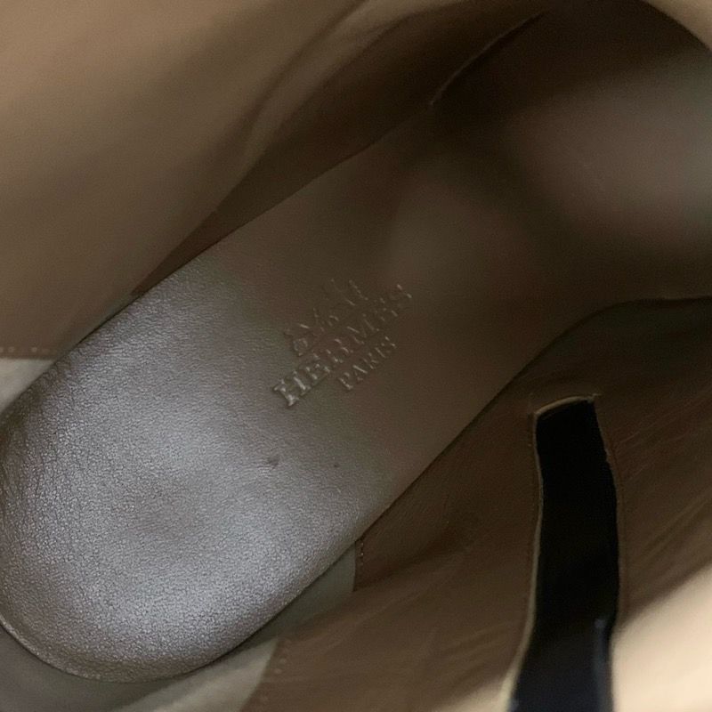 Hermes Short Boots Shoes Leather Black Exlibris — view 7