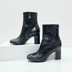 Hermes Short Boots Shoes Leather Black Exlibris — view 2