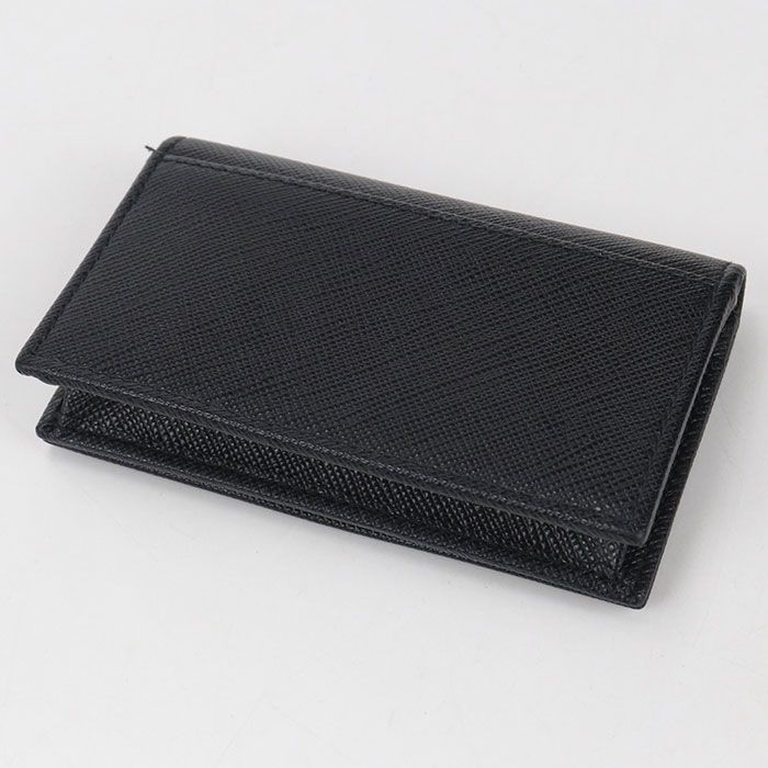 Prada Sapphia Leather Business Card Holder — view 2