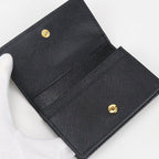 Prada Sapphia Leather Business Card Holder — view 3