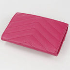 Saint Laurent Envelope Wallet Cassandra Business Card Holder Leather — view 2