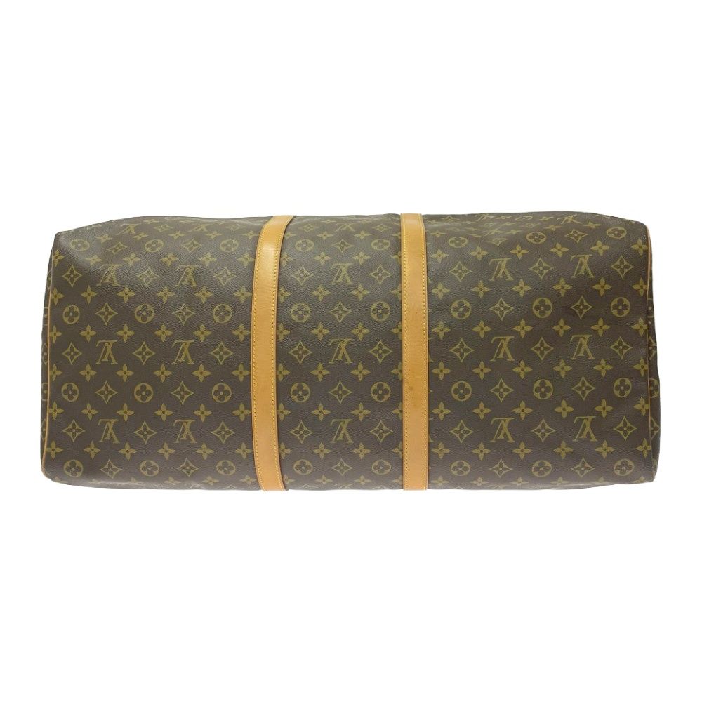 Louis Vuitton Monogram Keepall 60 Boston Bag Brown — view 5