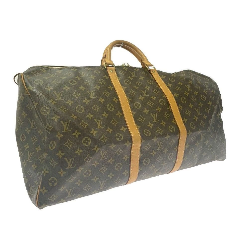 Louis Vuitton Monogram Keepall 60 Boston Bag Brown — view 2