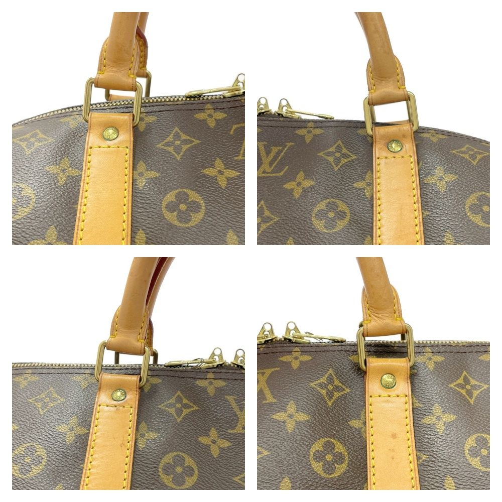Louis Vuitton Monogram Keepall 60 Boston Bag Brown — view 7