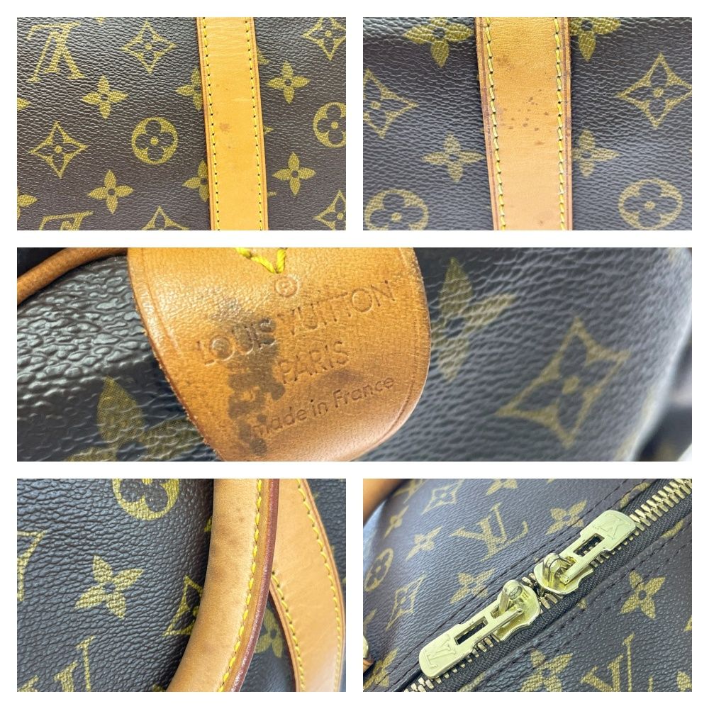 Louis Vuitton Monogram Keepall 60 Boston Bag Brown — view 8