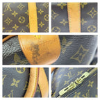 Louis Vuitton Monogram Keepall 60 Boston Bag Brown — view 8