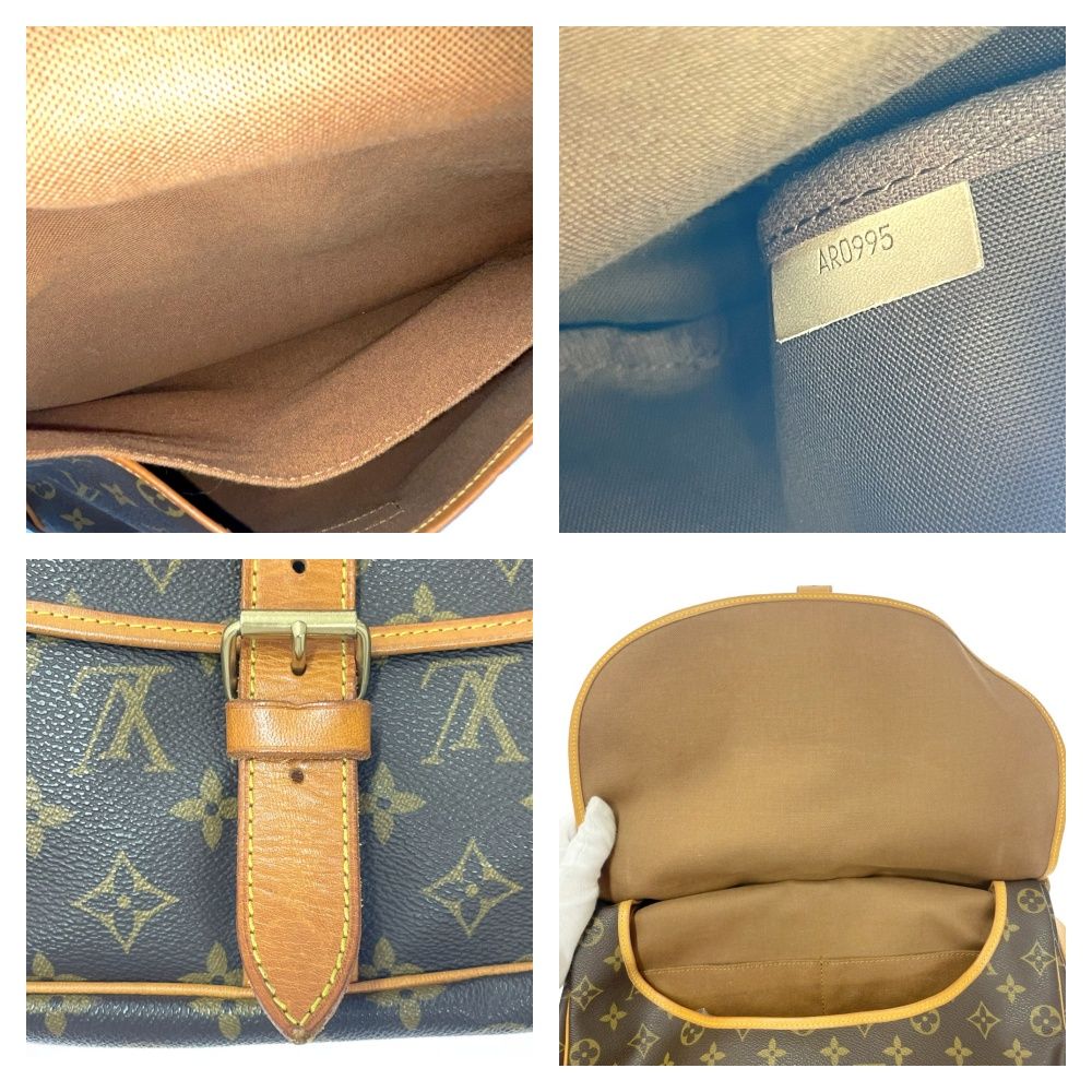 Louis Vuitton Monogram Saumur 35 Shoulder Bag Brown — view 9