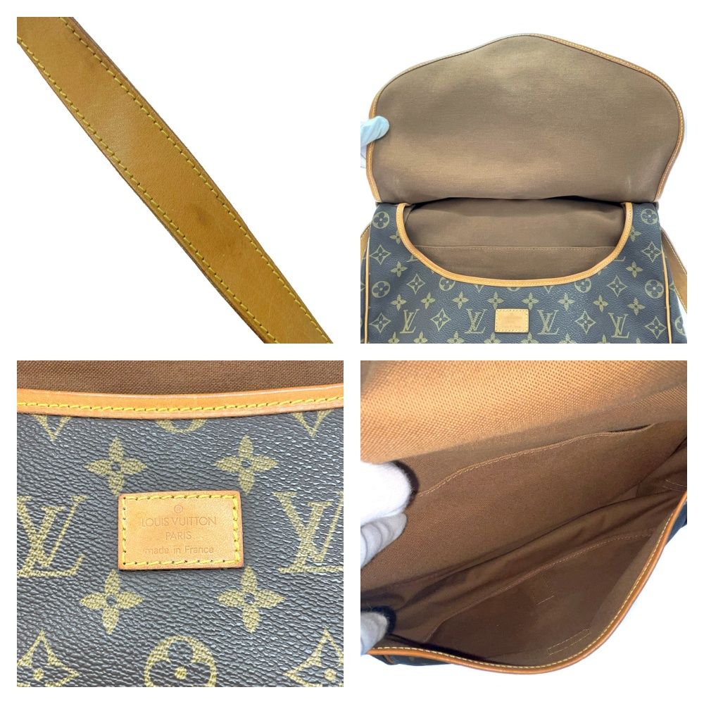 Louis Vuitton Monogram Saumur 35 Shoulder Bag Brown — view 8