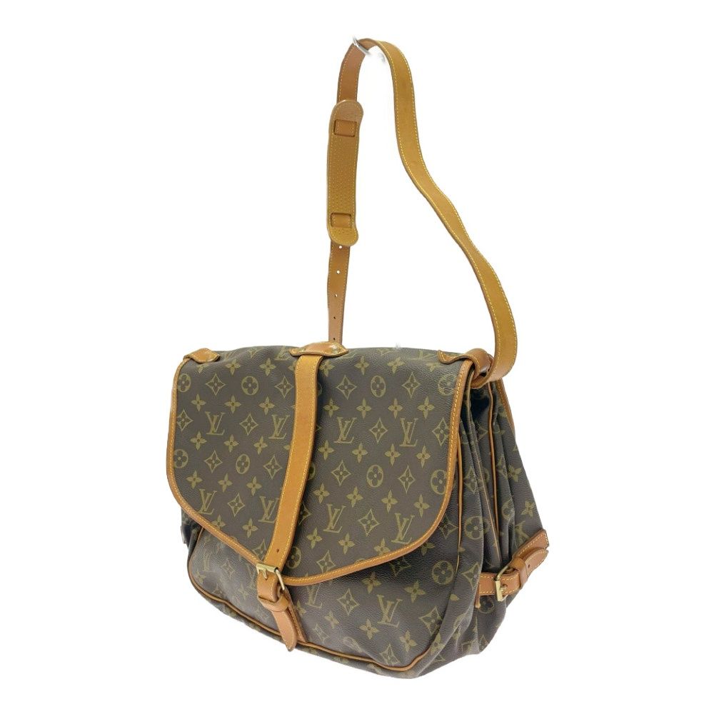 Louis Vuitton Monogram Saumur 35 Shoulder Bag Brown — view 3