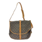 Louis Vuitton Monogram Saumur 35 Shoulder Bag Brown — view 4