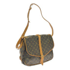 Louis Vuitton Monogram Saumur 35 Shoulder Bag Brown — view 2