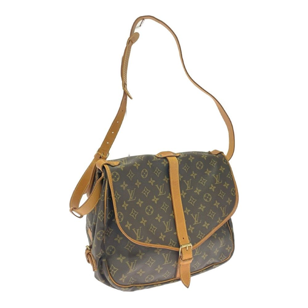 Louis Vuitton Monogram Saumur 35 Shoulder Bag Brown — view 2