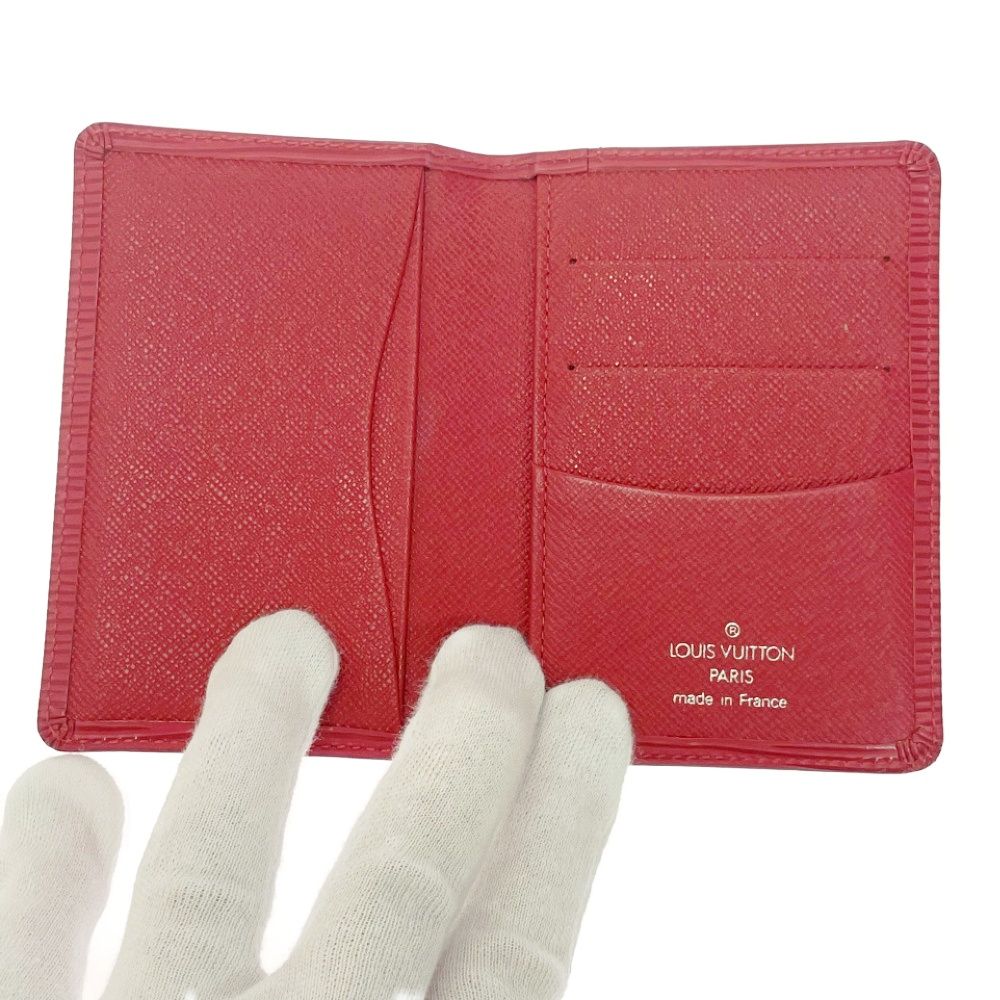 Louis Vuitton Epi Leather Organizer de Poche Card Case Rouge — view 6