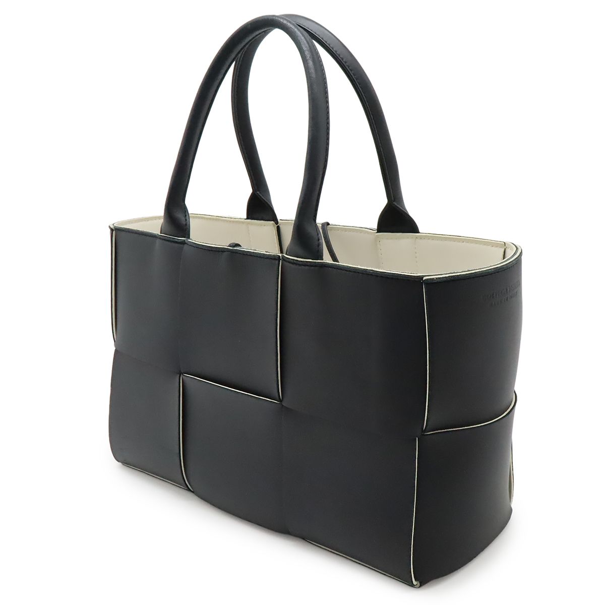 Bottega Veneta Maxi Intrecciato Arco Tote Small Leather Black — view 2