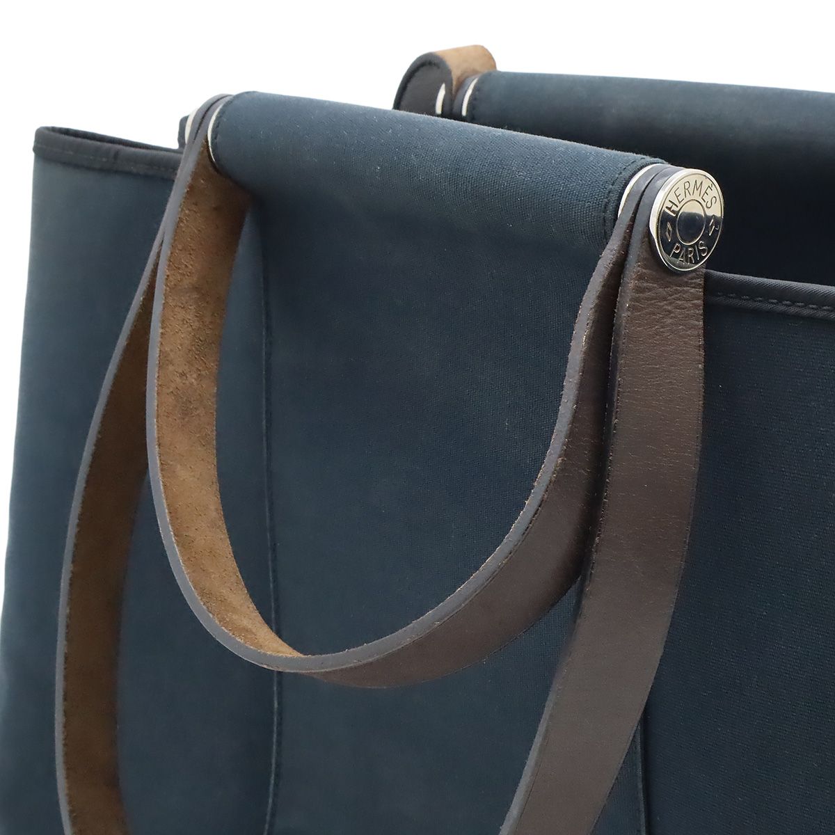 Hermes Kaback Elan PM Tote 2-Way Shoulder Bag Toile Officier Leather — view 4