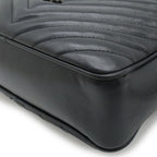 Saint Laurent Paris YSL Shoulder Bag Crossbody Stitch Quilted Leather Black — view 3