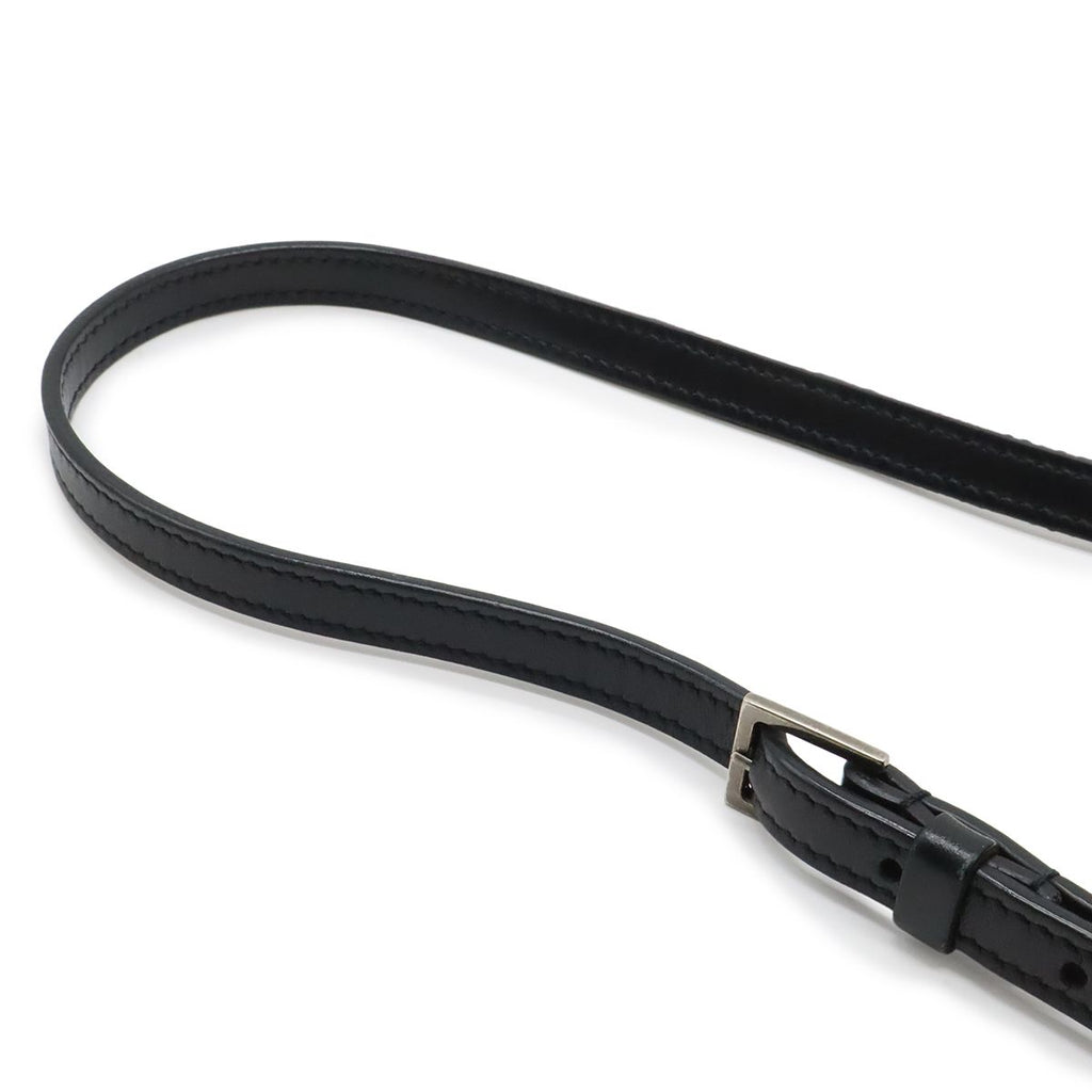 Saint Laurent Paris YSL Shoulder Bag Crossbody Stitch Quilted Leather Black — view 5