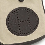 Hermes Evelyne II 2 PM Shoulder Bag Crossbody Toile Ash Leather — view 9