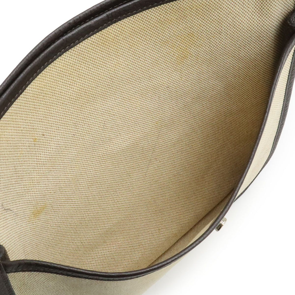 Hermes Evelyne II 2 PM Shoulder Bag Crossbody Toile Ash Leather — view 7