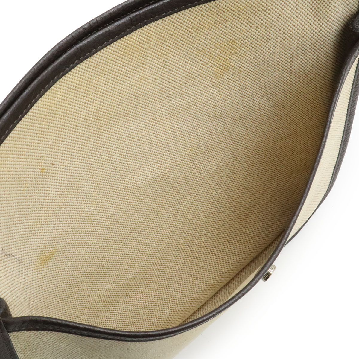 Hermes Evelyne II 2 PM Shoulder Bag Crossbody Toile Ash Leather — view 7
