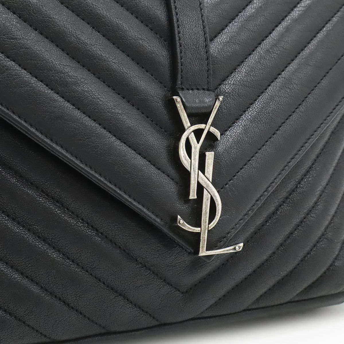 Saint Laurent Paris YSL Yves Carre Handbag 2-Way Chain — view 9