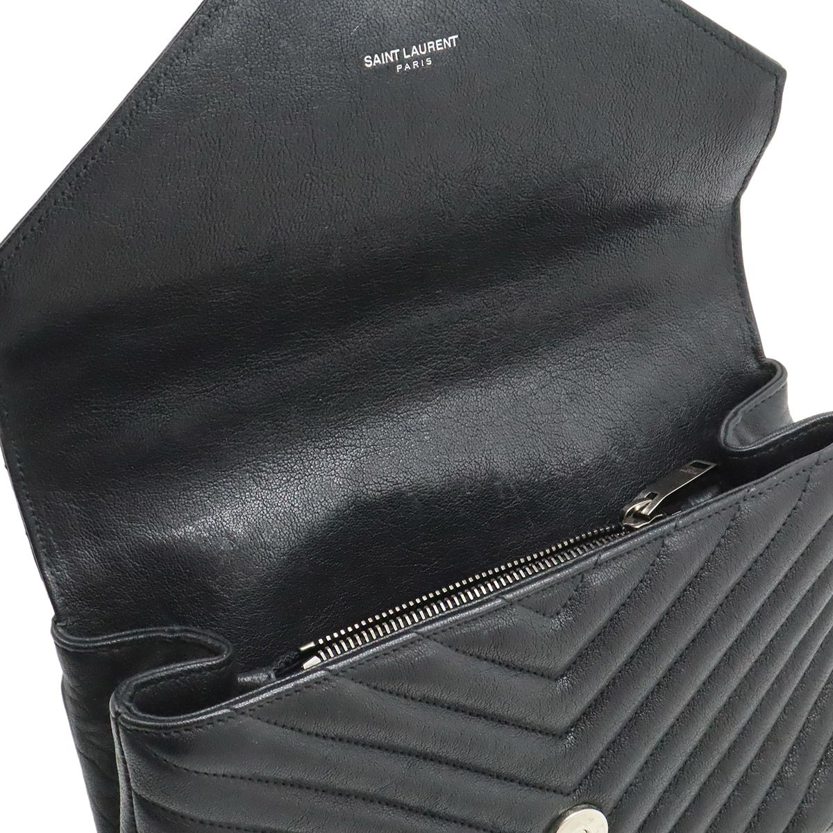 Saint Laurent Paris YSL Yves Carre Handbag 2-Way Chain — view 7