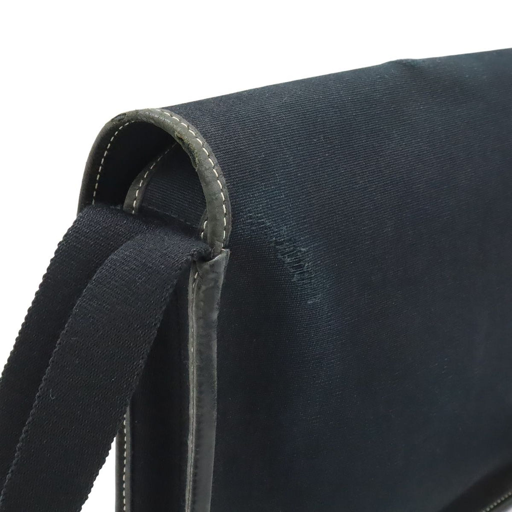 Hermes Buenaventura Mini Shoulder Bag Pochette Crossbody Toile Officier Leather — view 5