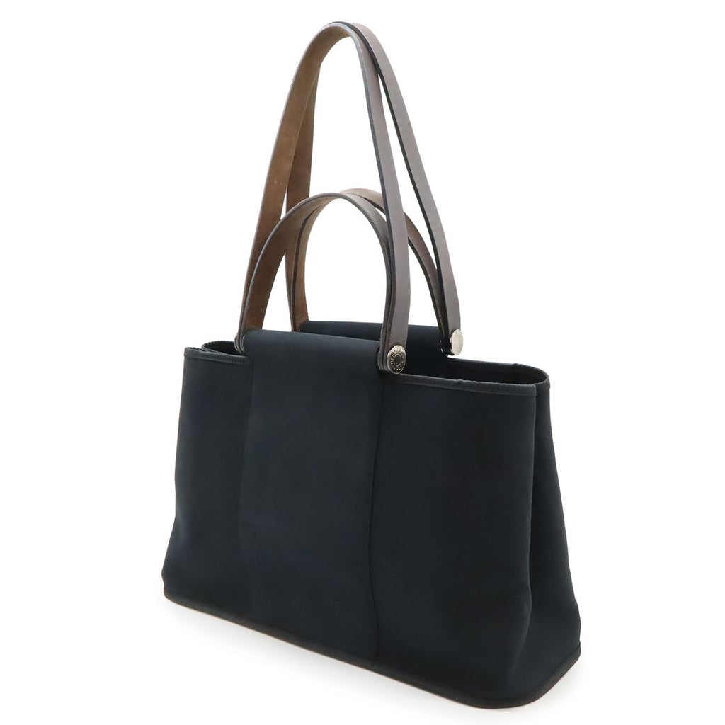 Hermes Kabak Elan PM Tote 2-Way Shoulder Bag Toile Officier Leather — view 2