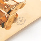 Chanel Earrings Gold Black CC Logo — view 5