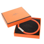 Hermes Goliath Leather Orange Bracelet — view 2