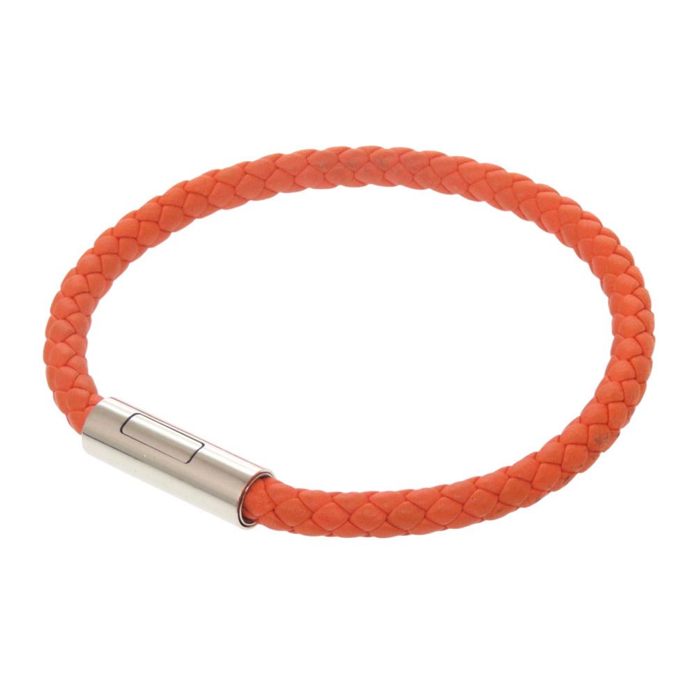 Hermes Goliath Leather Orange Bracelet — view 3