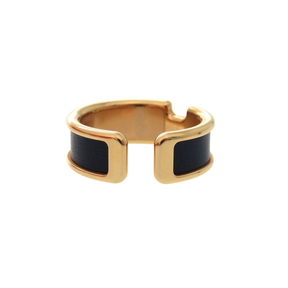 Hermes Olympe GM Leather Navy Gold — view 3