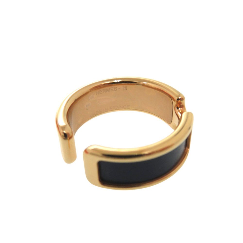 Hermes Olympe GM Leather Navy Gold — view 4