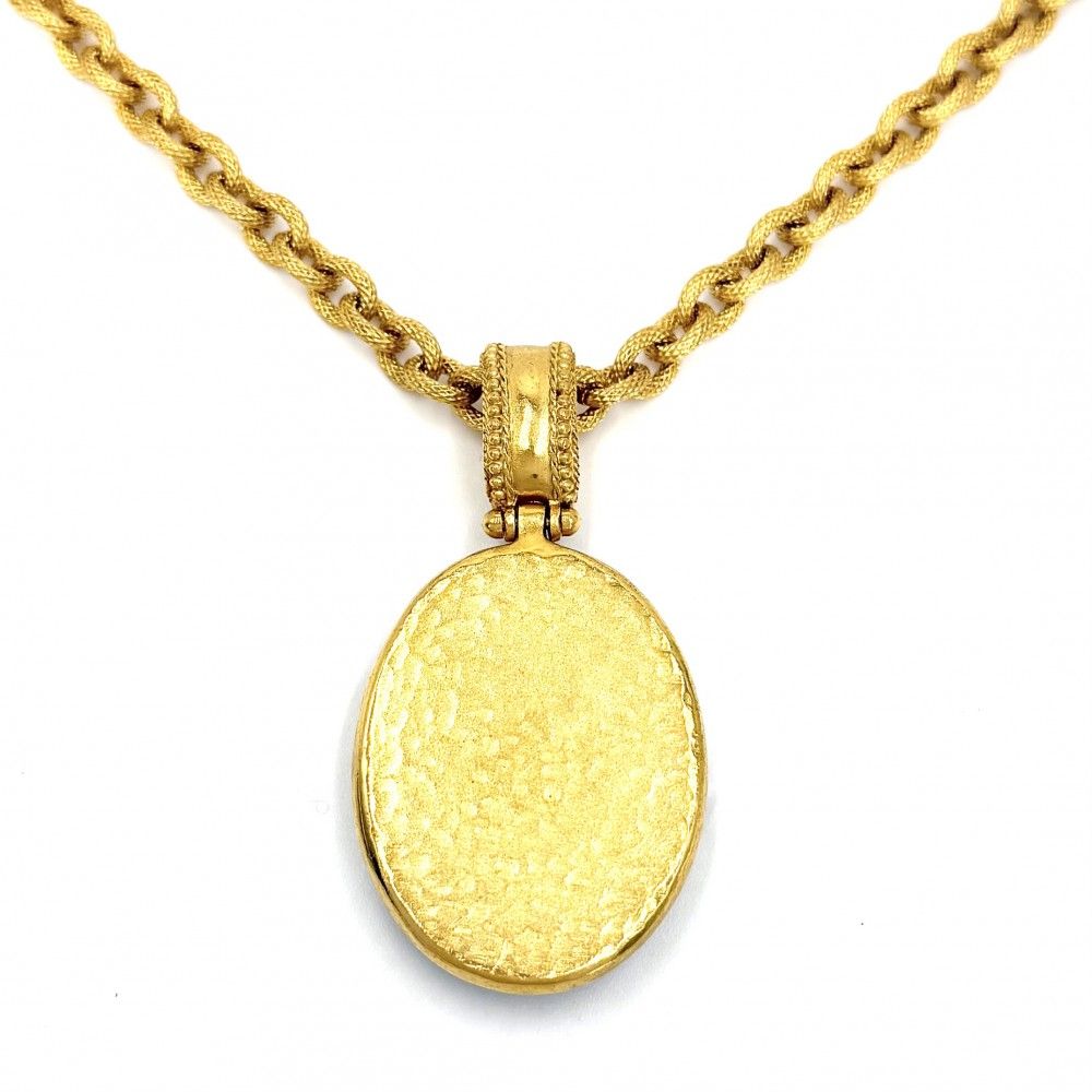 Chanel Necklace CC Logo Long Vintage — view 2