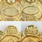 Chanel Earrings Flower Motif Vintage CC Logo 2 — view 4