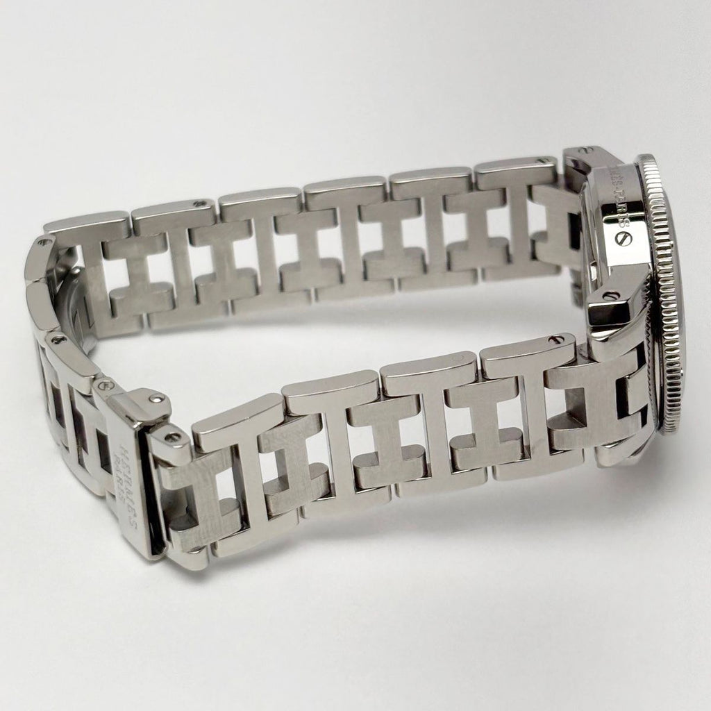 Hermes Watch Quartz Clipper Divers Navy Silver — view 9
