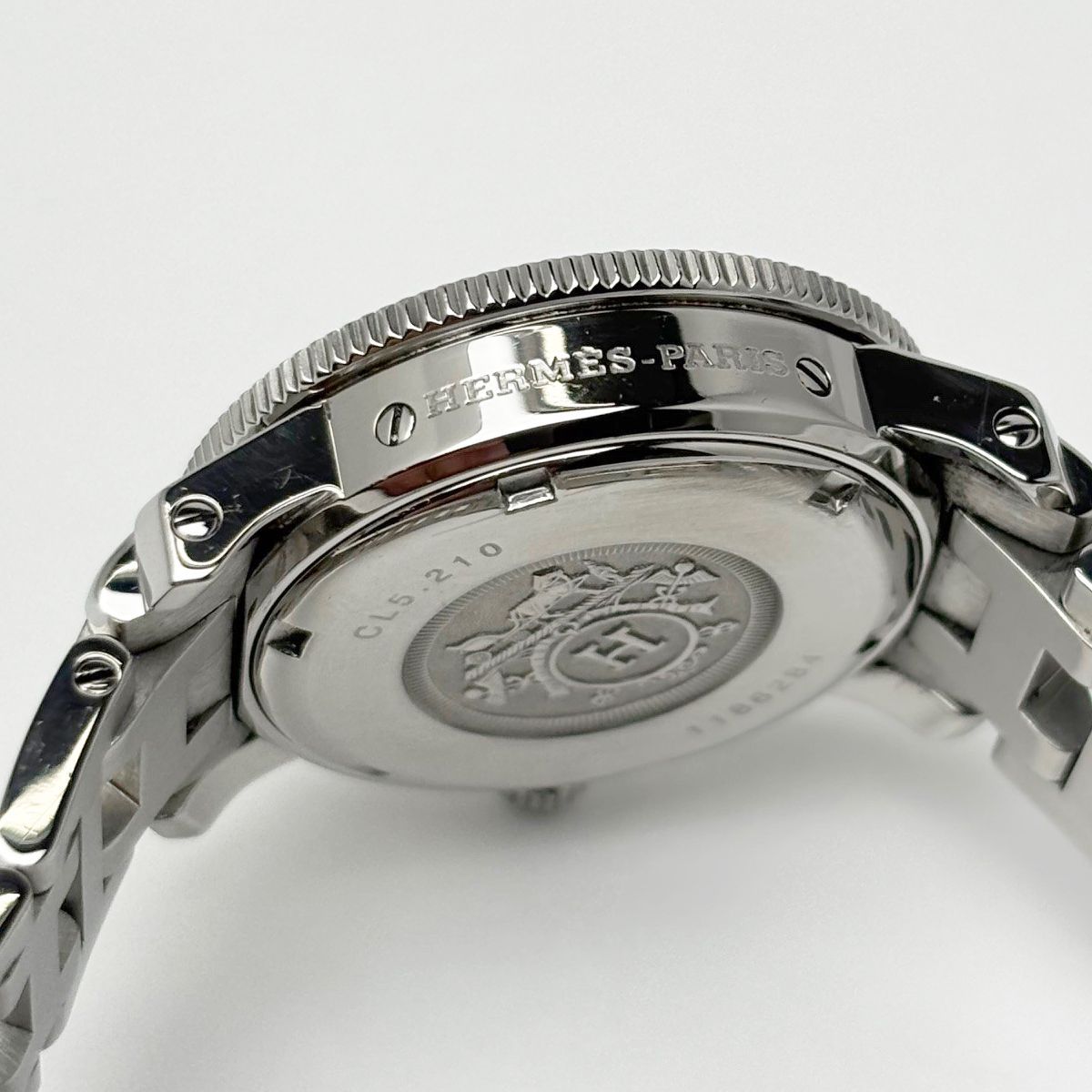 Hermes Watch Quartz Clipper Divers Navy Silver — view 6
