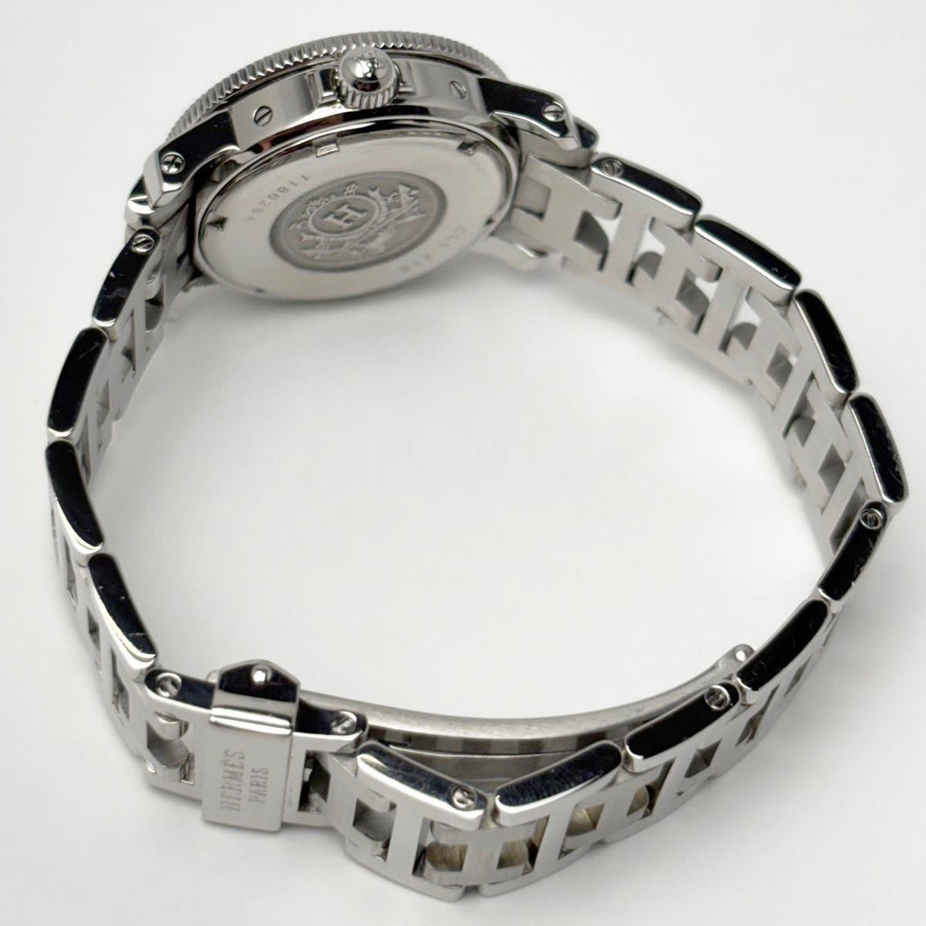 Hermes Watch Quartz Clipper Divers Navy Silver — view 3